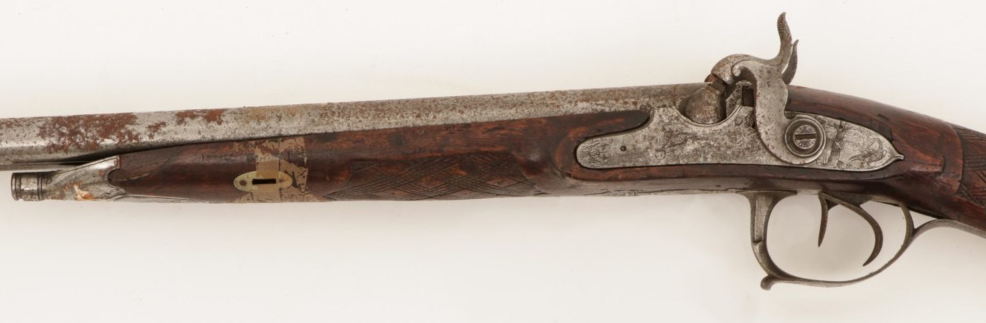 A double barrel percussion rifle, France, late 19th century. - Image 3 of 4