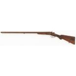A double barrel hunting rifle, released, late 19th century.