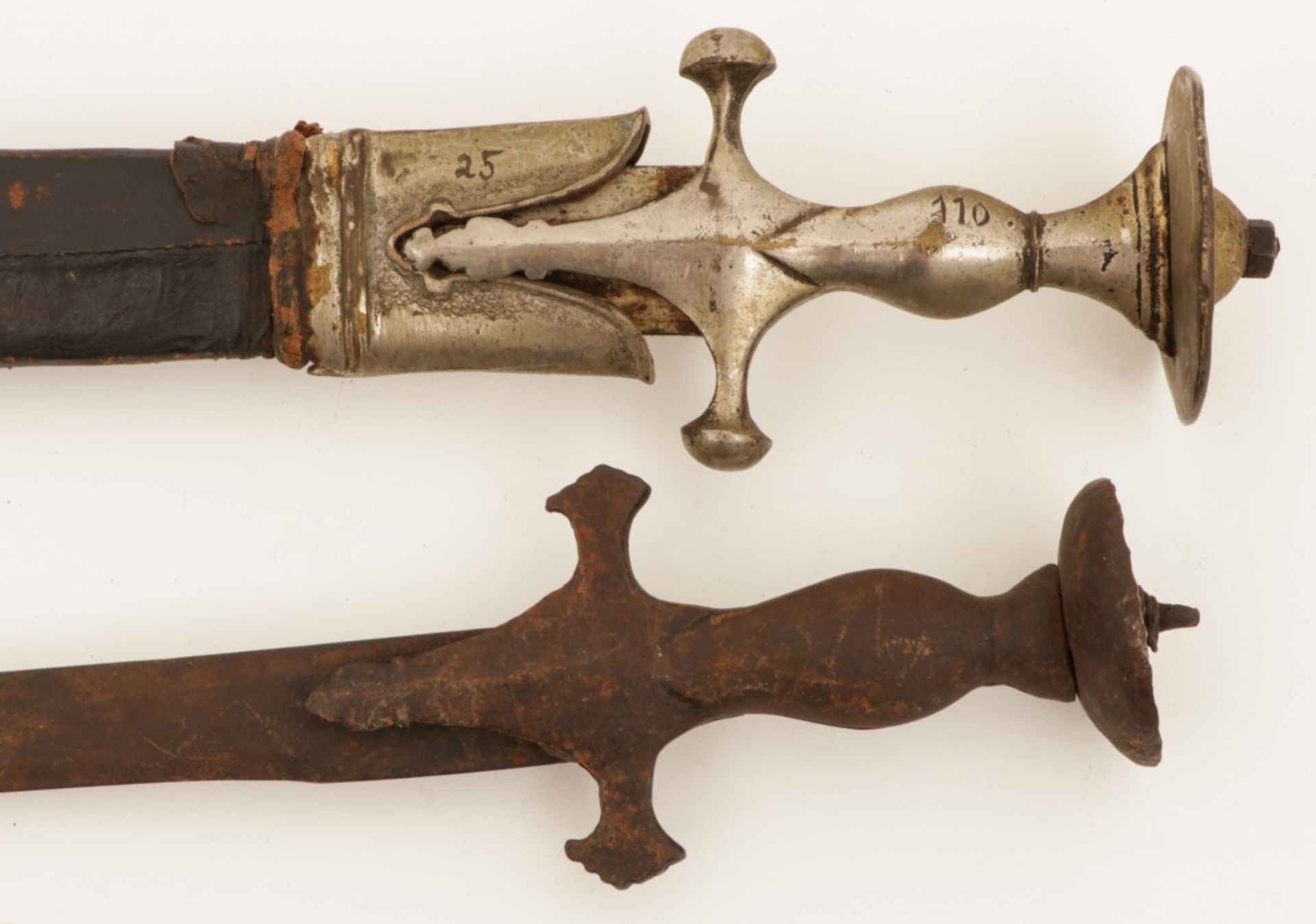 Two various Ottoman sabers, 19th/ 20th century. - Image 2 of 2