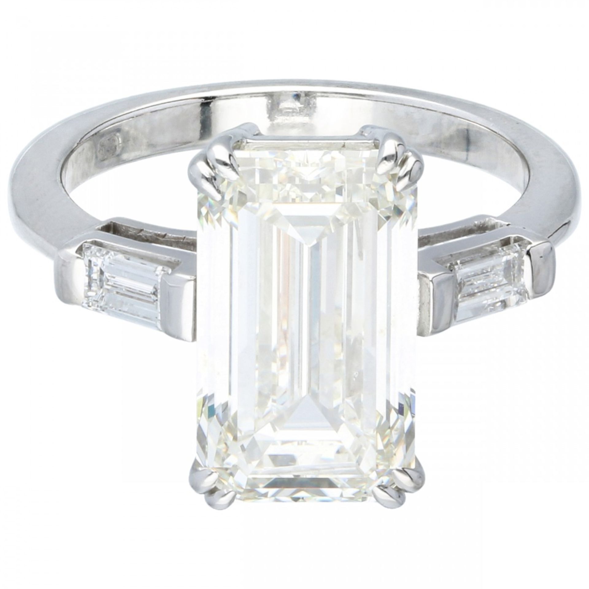 White gold Louis Reichman shoulder ring set with approx. 4.56 ct. diamond - 18 ct. - Image 3 of 9
