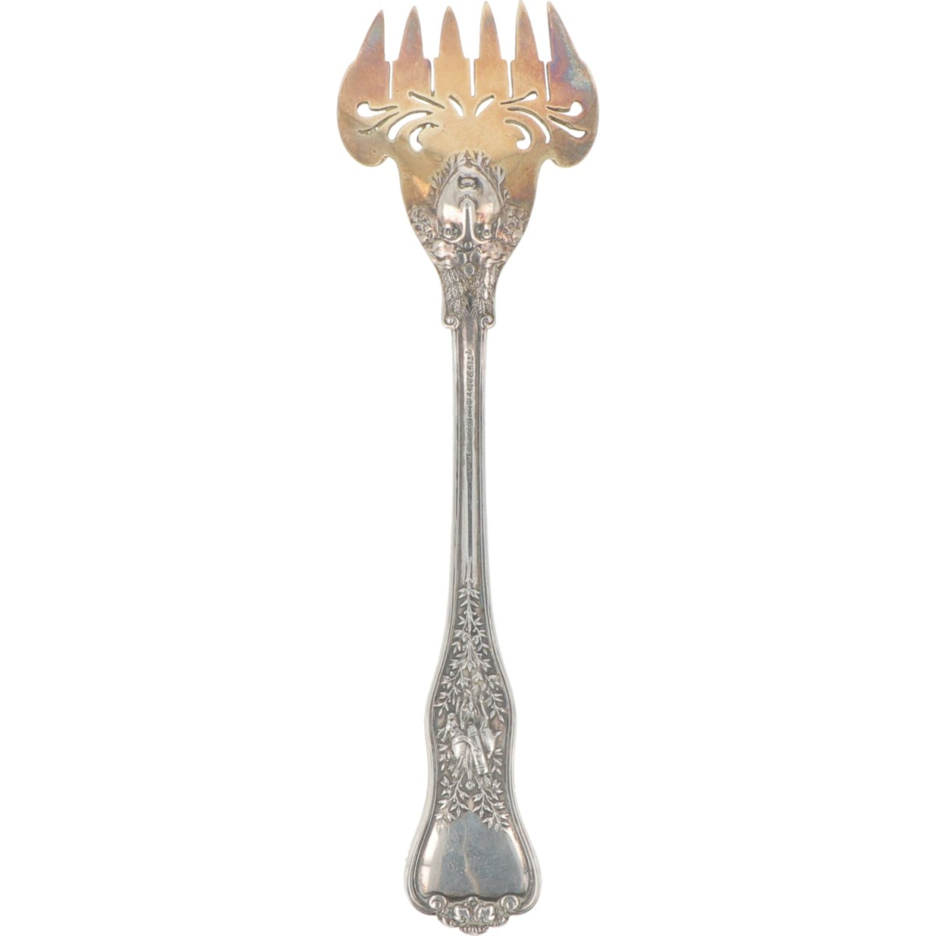 Bacon fork Tiffany & Co.&nbsp;model: Olympian silver. - Image 2 of 2