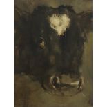 Han van Meegeren (Deventer 1889 - 1947 Amsterdam), Portrait of a young bull.