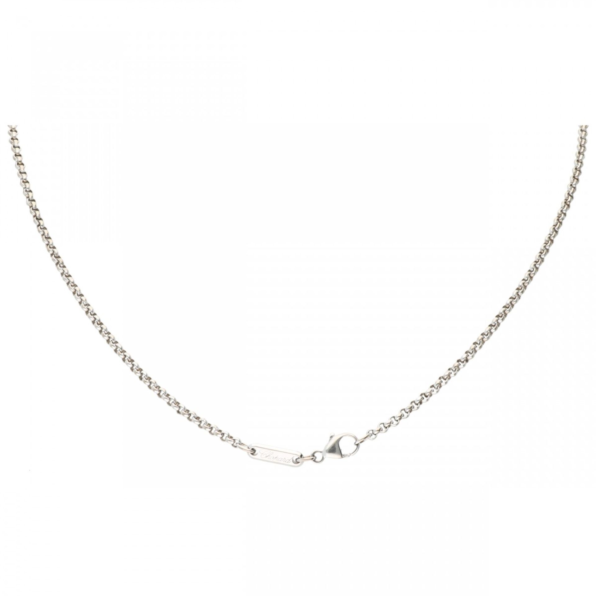 White gold Chopard Happy Diamonds necklace, with approx. 0.14 ct. diamond - 18 ct. - Bild 3 aus 6