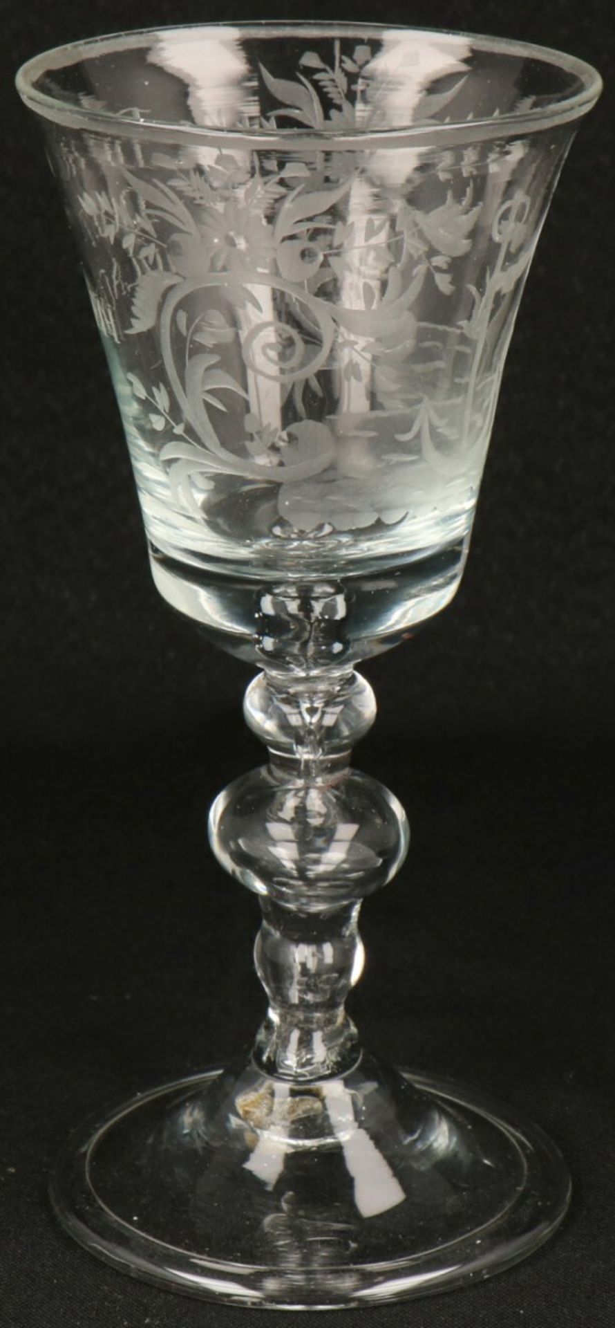 A commemorative glass 'de hop doet my lachen' 19th century. - Image 2 of 3