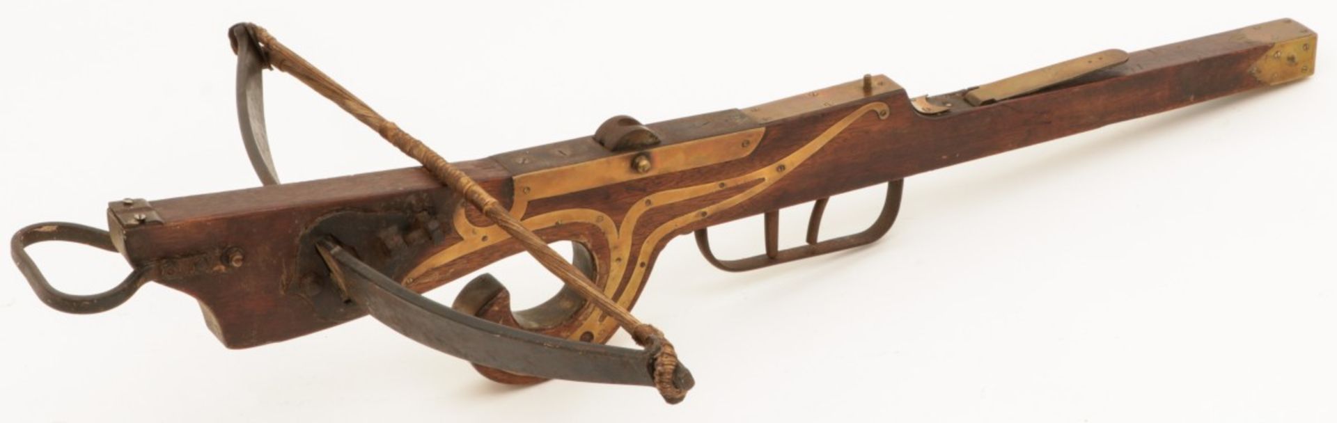 An iron/ wood cross bow, late 19th century. - Image 2 of 2