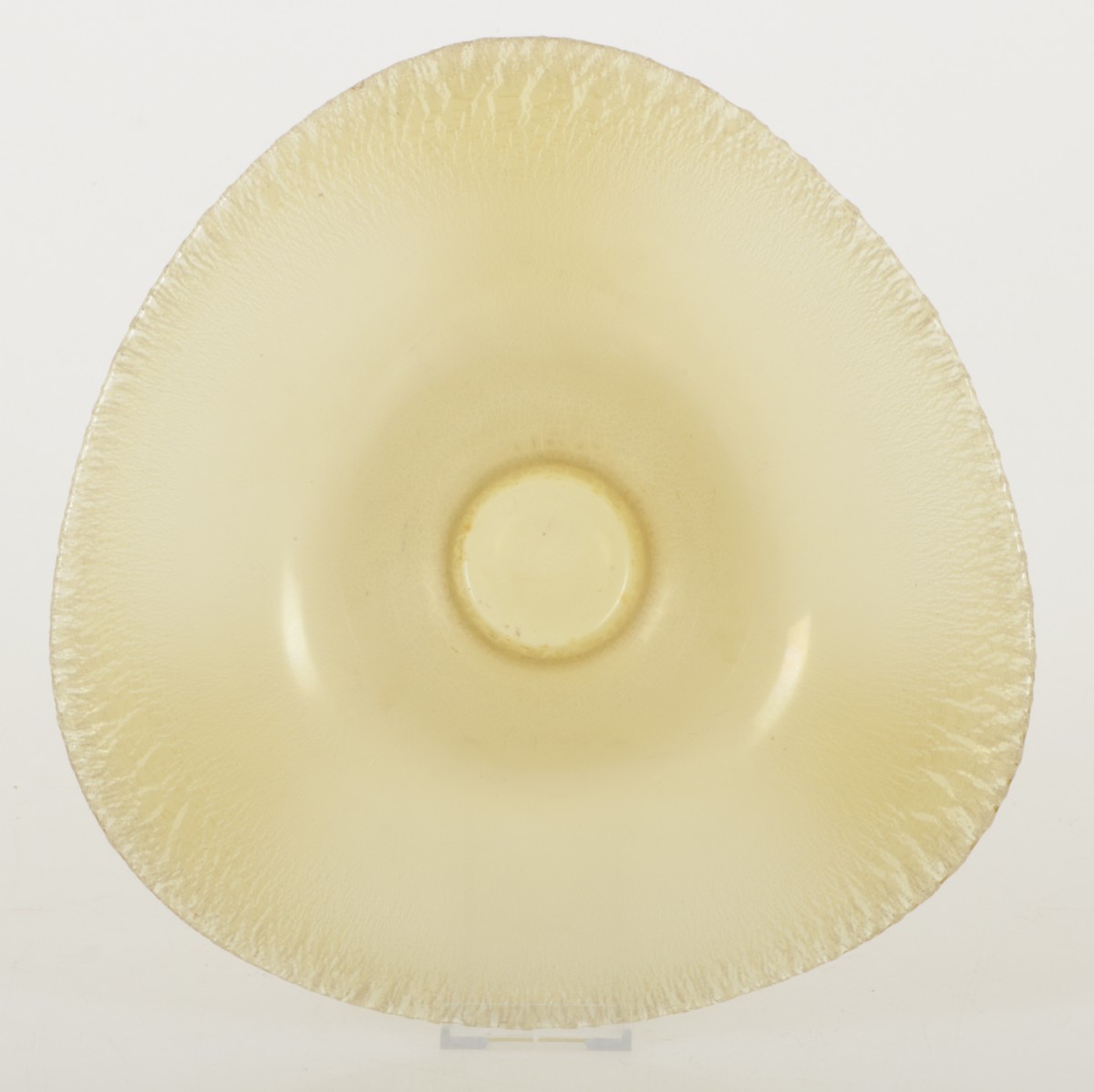 A Copier glass dish, marked at the bottom.