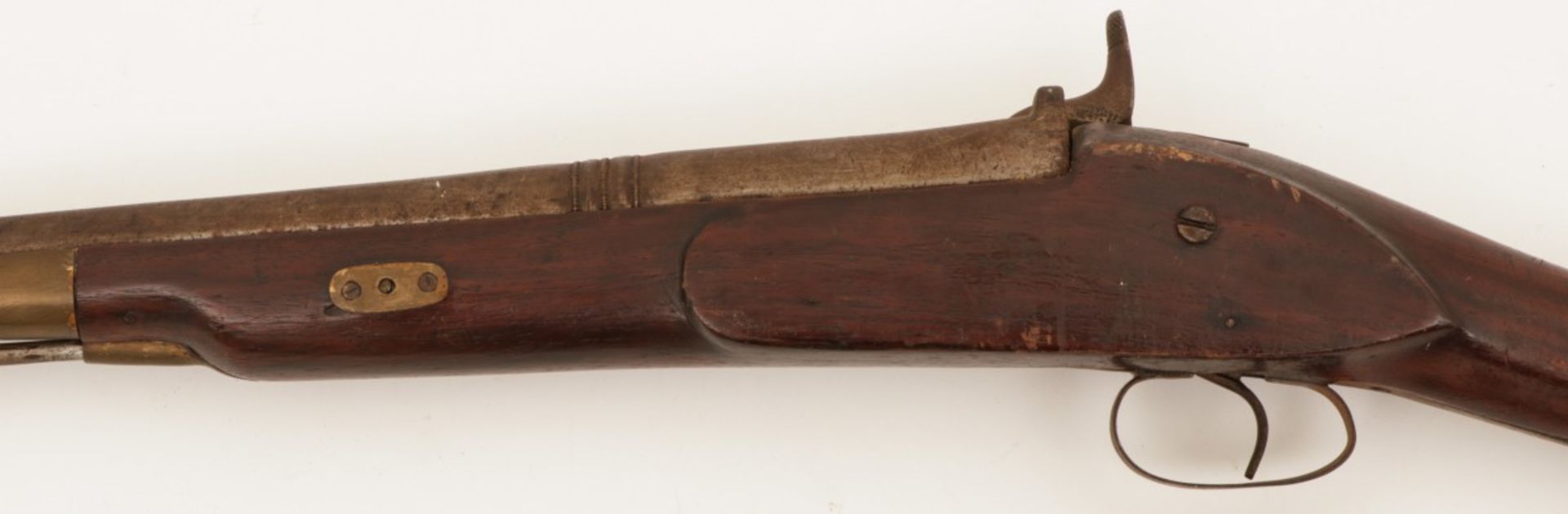 A flintlock percussion rifle, England, late 19th century. - Image 2 of 2