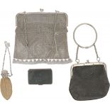 (4) piece lot with bracket bags and Alpacca purses.