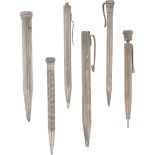 (3) piece lot silver writing utensils.