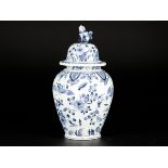 A Delft garniture vase, Dutch, 1st half of the 20th century.