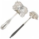 (2) piece lot of silver sprinkler spoons.