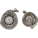 Lot (2) Pocket Watches - Silver and Steel