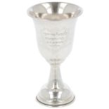 Kiddush cup silver.