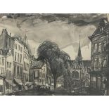 Charles Eyck (Meerssen 1897 - 1983 Nuth), View in the city of Maastricht.