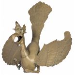 A copper Garuda oillamp holder, Indonesia, 1st half 20th century.