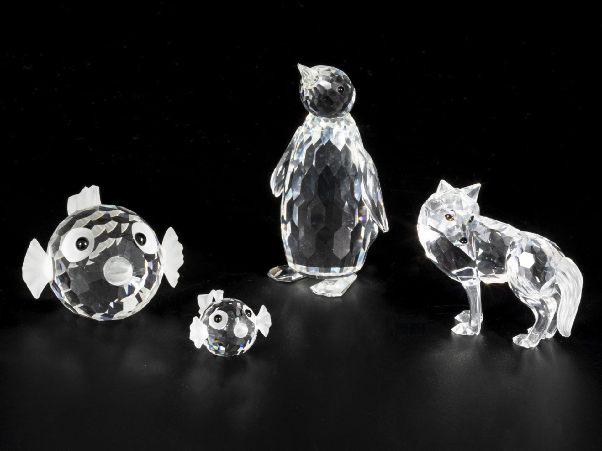 (4) Part lot Swarovski miniatures.