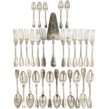 (30) piece lot of flatware silver-plated