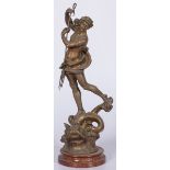 A ZAMAC sculpture of Perseus slaying the kraken.