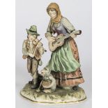 A biscuit porcelain figurine group, Capodimonte, Naples, early 20th century.