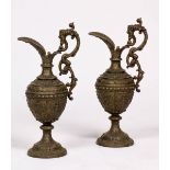 Two decorative jugs, late 19th century.