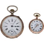 Lot (2) Pocket Watches - Silver