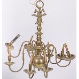A brass chandelier, Germany, 20th century.