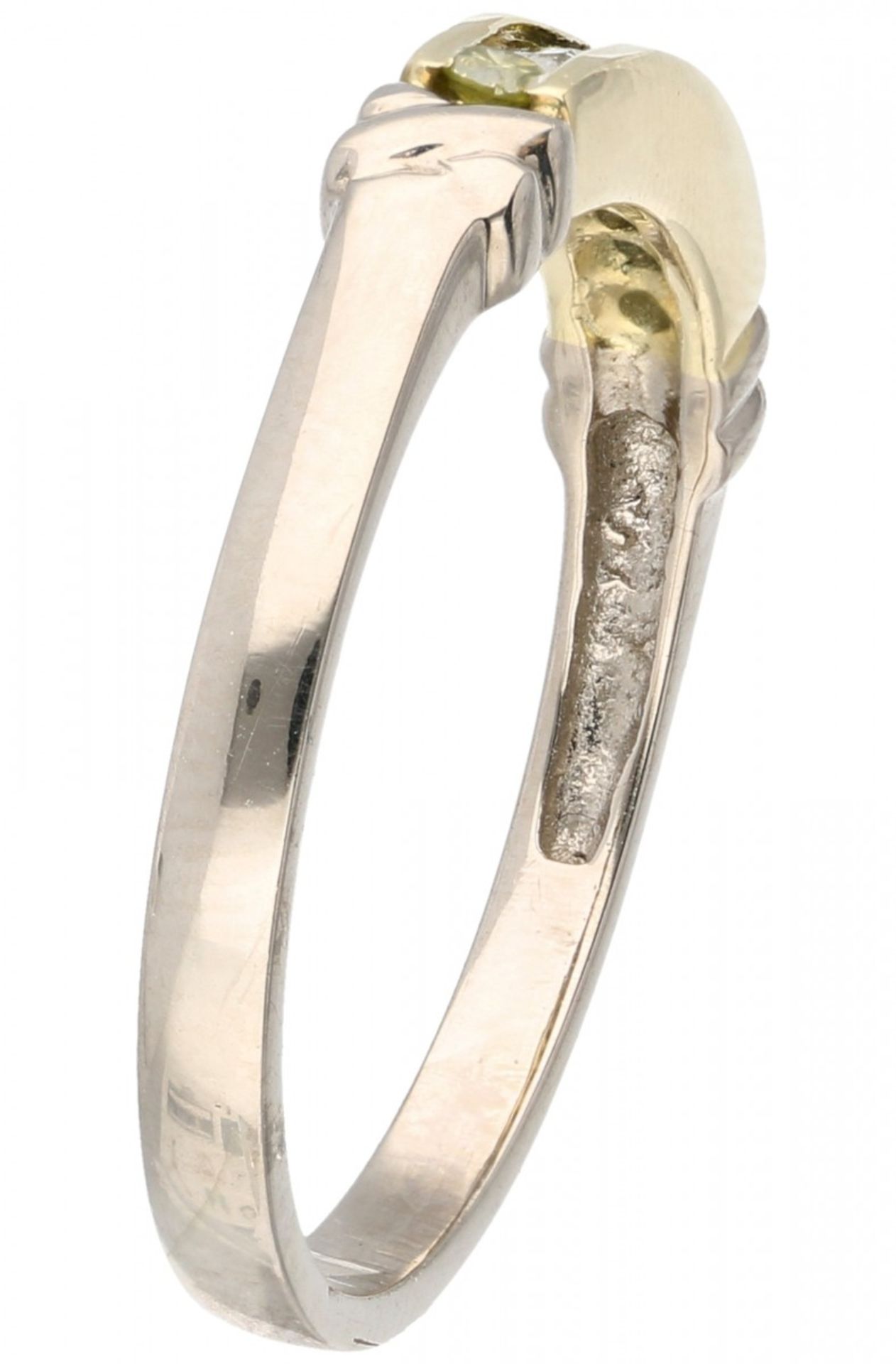 White gold ring set with approx. 0.18 ct. diamond - 14 ct. - Image 2 of 2