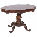 A mahogany centre table, Holland, mid. 19th century.