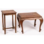 A lot consisting of two oakwood tables, 20th century.