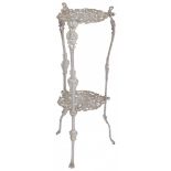 An Art Nouveau cast iron plant stand/ garden table, early 20th century.