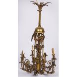 A bronze neo-Louis XVI pendant chandelier, France, 1st half 20th century.