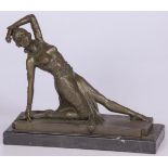 A bronze statuette of an oriental dancing lady (later cast) possibly Mata Hari, France, 2nd quarter