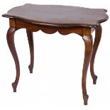 A mahogany Queen Anne-style side table, 20th century.