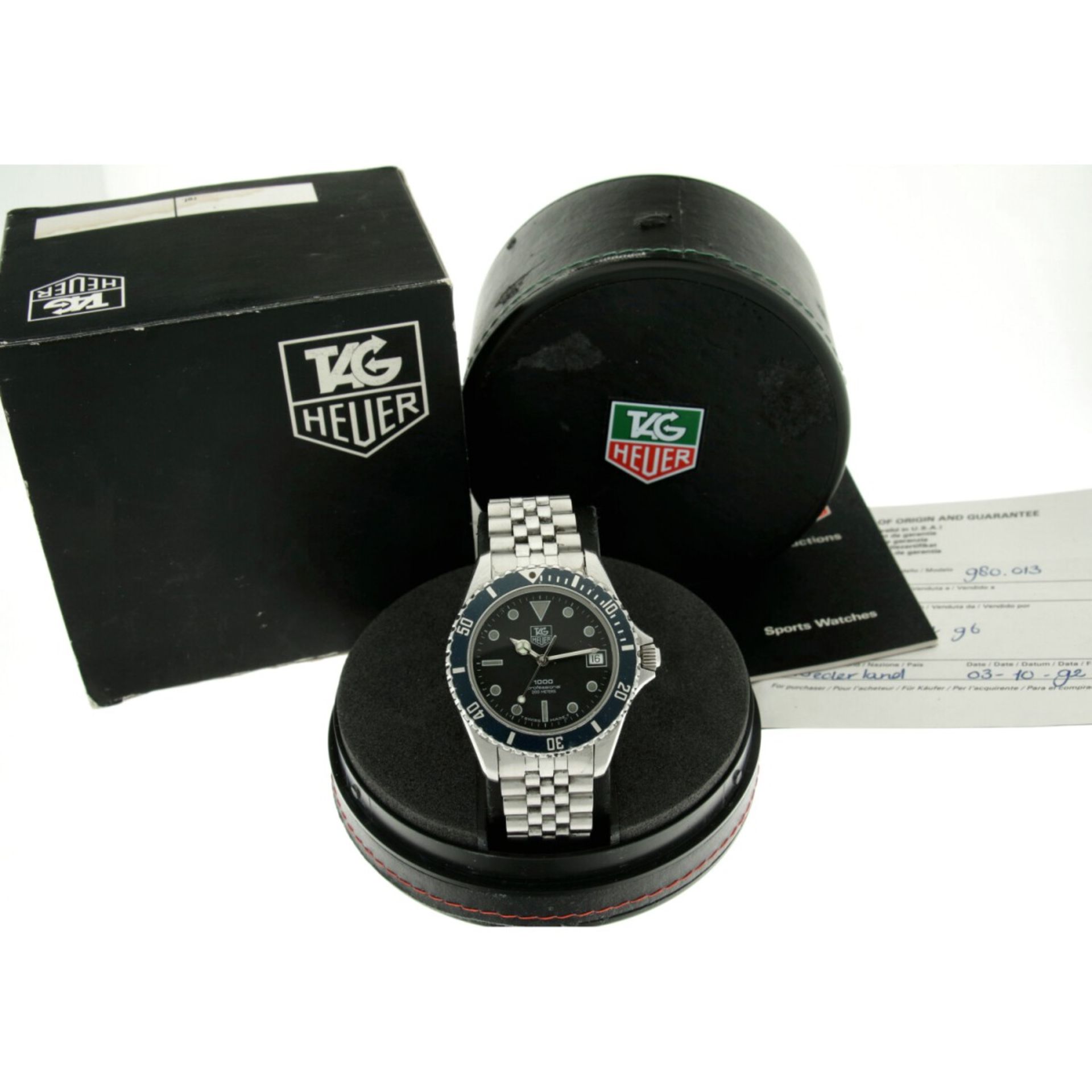 Tag Heuer 1000 Professional 980.013D - Men's watch appr. 1992. - Image 6 of 6