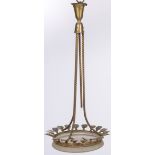 A dish lamp, Belgium, 1st half 20th century.