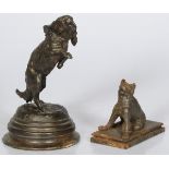 A ZAMAC sculpture of a King Charles Spaniel.