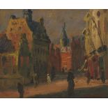 R.K. "Rik" Schaepherders (Brugge 1862 - 1948 - Mechelen), View in a city, possibly Brugge.