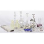 A large lot with various glassware, 20th century.