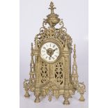 A bronze mantel clock, France, 1st half 20th century.