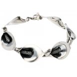 Silver modernist N.E. From bracelet - 925/1000.