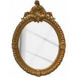 A monumental oval baroque style mirror frame, Italy, 1st half 20th century.