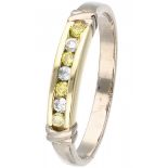 White gold ring set with approx. 0.18 ct. diamond - 14 ct.