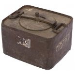 A decorative metal oil drum/ container, 20th century.