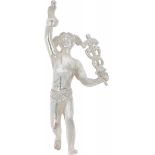 Miniature Mercury figure silver.