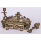 A bronze desk chest, France, late 19th century.