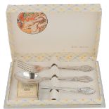 Toddler cutlery set Cinderella silver-plated.