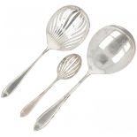 (3) piece lottery spoon silver.