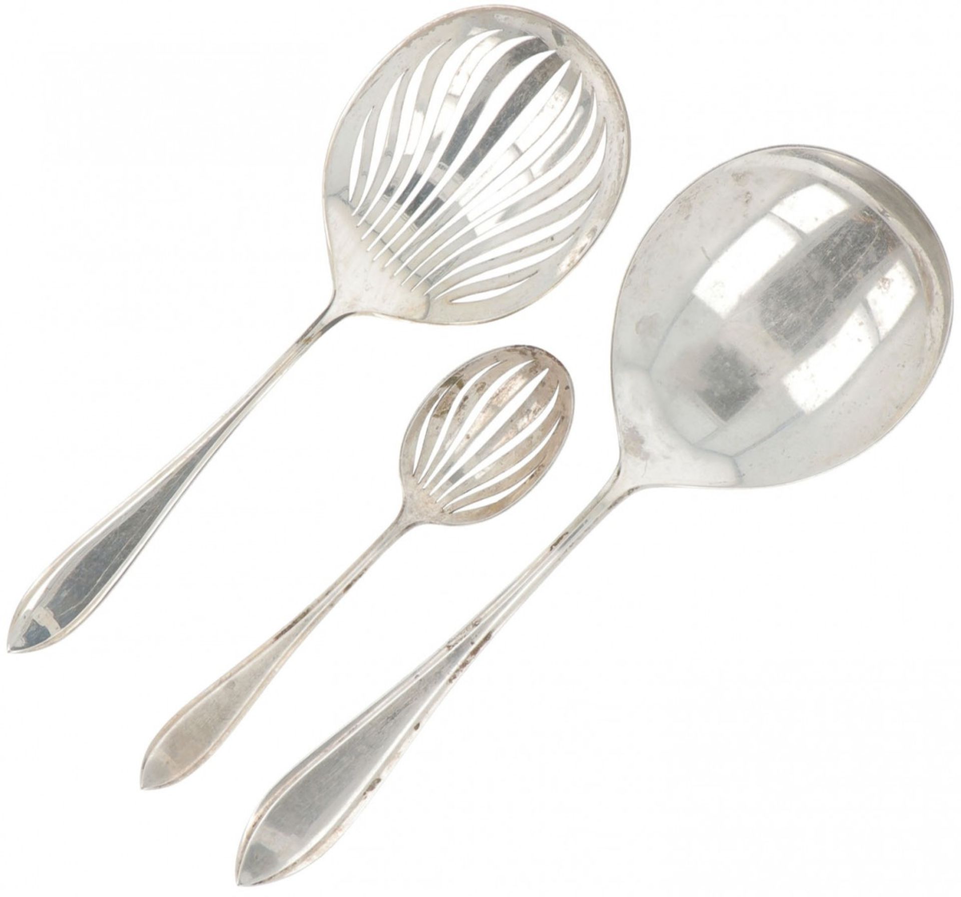 (3) piece lottery spoon silver.