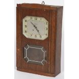 An oakwood compensation clock, France, 2nd quarter of the 20th century.