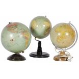A lot comprised of (3) various globes, 20th century.